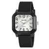 Reloj de Color Jelly de Verano Belleza Atemporal para Estudiantes Mujeres, Correa de Silicona, Reloj de Cuarzo Estilo Fresco, Reloj de Moda para Parejas