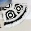 Chapéu Despertar do Leão de Pelo de Coelho da Maré Nacional Feminino Outono e Inverno Estilo Chinês Quente Protetor de Orelha Chapéu de Pescador Tricotado à Mão Chapéu de Cabeça de Tigre Peludo