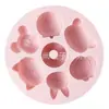 Molde para Bolo de Arroz Pode Cozinhar no Vapor Tigela Bolo Insetos Flores e Coelhos Suplemento Alimentar para Bebês Gelatina Pudim Molde de Gesso Branco