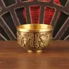 Adornos para Copas de Vino Estilo Chino Baifulongfeng de Latón Adornos Creativos para Oficina Copas de Vino Tazas de Té Adornos de Cobre