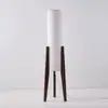 Estilo Japonés Silencioso Viento Retro Atmósfera Zen Sala de Estar Dormitorio Sofá de Diseñador Lámpara de Piso Nueva China de Nogal