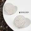 Botones Pequeños de Perlas Fragantes Cosidos a Mano, Ropa Exterior, Vestidos de Lana, Ropa Exterior, Botones Decorativos, Accesorios de Piel