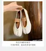 Versão em Couro de Berlin Dream, Sapatos Rasos Slip-On com Efeito Emagrecedor, Sapatos Macios de Casco de Porco com Dedos Separados, Sapatilhas Femininas, Chinelos Planos de Couro Genuíno