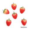 Imitação de frutas morango acessórios para joias atacado brincos artesanais faça você mesmo colar material corda de cabelo pingente feito em casa
