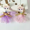 Fabricante de Tocado de Tul con Corona Temática de Frozen, Pinzas para el Cabello de Niña con Lazo, Pasadores para el Cabello de Niños de Princesa Elsa