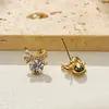 Pendientes de lazo compactos y elegantes, modernos y versátiles, accesorios de lujo ligero para el día a día