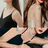 10 Piezas de Pegatinas de Tatuaje de Mariposa de Dibujos Animados Transfronterizas que Brillan en la Oscuridad, Pegatinas Corporales Divertidas y Personalizadas para Fiestas, Pegatinas Faciales Disponibles para Mayorista