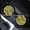 Posavasos de cerámica para coche con paisaje de pintura al óleo de Van Gogh transfronterizo, red social, para coche, absorbente, antideslizante, alfombrilla para coche, venta al por mayor de fábrica