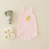 Ropa para bebés de algodón de clase A, ropa de verano para recién nacidos, mono bonito de estilo coreano para niñas.
