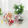 3-90cm Bola de Plástico Transparente Decorativa Navideña Bola Navideña Flor Eterna Bola Redonda Hueca Bola Decorativa Colgante de Acrílico