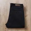 Otoño e invierno 2023 grueso para hombre elástico antiarrugas Marrón suave sin planchado avanzado negocios trabajo recto casual