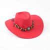 Chapéu de Cowboy Ocidental, Chapéu de Sol de Aba Larga Estilo Europeu e Americano de Verão, Chapéu de Cavaleiro com Aba Enrolada, Chapéu de Sol para Proteção Solar ao Ar Livre, Chapéu de Jazz de Xizang