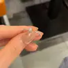 Anillo de Uña con Microtachuelas Estilo Coreano para Mujer, Diseño de Nicho de Alta Gama, Elegante a la Moda, Simple con Estilo, Anillo Versátil