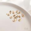 Cor de ouro 14K diamante que retém a cor estrela de cinco pontas flor dupla pendente em forma de gota zircônia pingente de joia DIY pingente de orelha