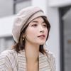 Boina para Mujer Otoño e Invierno Estilo Coreano Versátil Famosa en Internet Espiga Cerdo Retro Británico Estilo Japonés Primavera Sombrero de Pintor Moderno