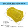 Plato de sashimi de estilo europeo acrílico dorado rectangular de plástico grueso para cochinillo asado, plato de fruta, plato plano