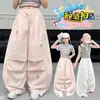 Pantalones de pierna ancha florales elegantes de verano para niñas, nuevo modelo 2026 para niños mayores, falda larga informal holgada, tendencia de pantalones de pierna ancha a la moda