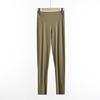 Calças Femininas Quentes de Veludo Outono e Inverno Cintura Alta Fechamento na Barriga Leggings Leves