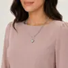 Moda Europeia e Americana Colar de Corrente Assimétrico Pingente Simples Colar Coração de Pêssego Acessórios Transfronteiriços Atacado