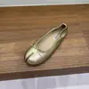 Zapatos Individuales Retro Estilo Coreano 2026 Commute Francés Versátil Suela Suave Boca Baja Estilo Hada Ballet Pezuña de Cerdo Punta Dividida