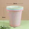 0131 Con agujero Cubo de basura Hogar Descubierto Sala de estar Inodoro Baño de tamaño pequeño Cubo de basura engrosado Papelera al por mayor