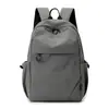 Mochila de Nylon de Color Sólido Estilo Minimalista Japonés Estilo Pareja Viaje Sensación Relajada Almacenamiento Versátil Mochila Casual de Viaje
