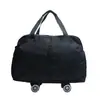 Bolsa de Viaje de Gran Capacidad, Bolso de Mano Expandible Multicapa, Bolsa de Equipaje de Viaje, Bolsa Deportiva y de Fitness Multifuncional con Ruedas