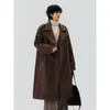 Otoño/Invierno 2026 Nuevo Estilo Coreano de Gama Alta Casual Abrigo de Lana de Longitud Media de Doble Botonadura Engrosado Moda Abrigo de Abrigo Moderno