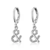 Lote mixto de varios estilos aretes de oro para mujer con colgante geométrico de circón microincrustado joyería de oreja de nicho de alta gama