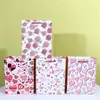 Bolso de Cartón Rojo Dorado y Blanco Listo para la Venta al por Menor Día de San Valentín Bolsa de Regalo de Papel Bolsa de Regalo para el Día de San Valentín Chino
