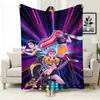 Manta de Sofá de Oficina Temática de Caza de Grupo Femenino de Kpop, Manta Estampada de Franela, Manta para Siesta de Mercancía Transfronteriza, Manta Cubierta