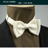 Gravata borboleta dos homens noivo casamento estilo coreano britânico roupa formal moda terno vestido acessórios cor sólida arco preto