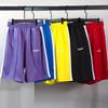 Shorts Laterais Arco-Íris de Anjo Masculino e Feminino Casal Esportivo Casual Respirável Secagem Rápida