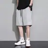 Shorts de Seda de Gelo Atacado para Homens, Estilo Verão Fino, Marca Tendência, Shorts Casuais Soltos de Cinco Pontos de Comprimento Médio, Shorts Esportivos de Basquete