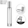 10 ml quadrado frasco de vidro de perfume de fundo grosso frasco de spray de perfume frasco vazio de perfume mini sub-frasco de perfume