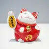 Nuevo Adorno de Gato de la Suerte de Cerámica Hucha con Función Automática de Asentimiento, Regalo de Gato de la Suerte para Escritorio para Apertura de Negocios, Venta al por Mayor desde Fabricante
