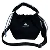 Bolsa Transversal com Cordão Colorida e Fresca para Mulheres, Bolsa de Mão Leve de Tecido Plissado para Estudantes, para o Trabalho e Uso Casual