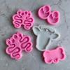 Aretes en forma de serpiente etiqueta colgante llavero modelado molde de silicona arcilla blanda azúcar herramientas de producción DIY