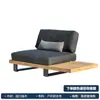 Sofá para Pátio de Villa ao Ar Livre à Prova de Chuva e Sol Mobiliário de Sofá de Teca Conjunto de Sofá de Mesa de Café para Terraço de Hotel B&B
