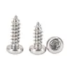 Tornillos autorroscantes de cabeza redonda Torx color negro hierro, tornillos autorroscantes de cabeza plana ranura Torx de acero al carbono ennegrecido m2 m2.3 m2.6 m3