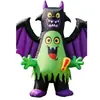 Nuevos accesorios de diseño de lugar de Halloween para exteriores, decoración de patio, modelo de aire inflable de calabaza, fantasma, globo de fantasma