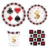 Mm114 Marca de Jogo de Poker Louça de Feriado Conjunto de 4 Peças para 8 Pessoas Pratos de Papel Guardanapos de Papel Copos de Papel