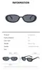 Transfronteiriço 2022 Novo Óculos de Sol Retrô Moda Europeia e Americana Oval Cor Vaca Armação Pequena Estilo INS Óculos de Sol Personalizados