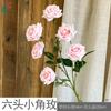 26 Novos Modelos de Flores Artificiais Rosa Claro para Salões de Banquete de Casamento, Flores Artificiais para Decorações de Corredor de Casamento, Arranjos de Flores, Flores de Seda