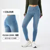 Jeans de Yoga Cruzados de Cintura Nueva Estilo con Bigotes para Mujer, Adelgazantes y Levanta Glúteos, Pantalones Casuales de Fitness con Doble Bolsillo