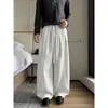 Pantalones casuales para hombre, pantalones de pierna ancha con patchwork, estilo old money, estilo americano relajado, pantalones de otoño plisados holgados de pierna recta, modernos