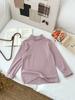 Camiseta Interior Mo Xiaomeng para Niños Otoño e Invierno 2026 Estilo Coreano Color Sólido Cuello Alto Medio Camiseta Interior para Niños y Niñas Estilo Básico Infantil