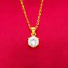 Nueva Llegada Collar para Mujer con Colgante de Diamante Sintético Azul Verde Rojo Blanco Cadena O para Mujer Arenas Vietnamitas para Mujer