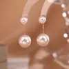 Pendientes de Perla de Alto Brillo Multi-Uso, de Alta Gama, Modernos y Versátiles Pendientes Adelgazantes, Pendientes Simples y Elegantes