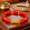 Pulseira de Contas Redondas Turquesa de Alta Qualidade, Círculo Único, Contas de Oração Vintage Estilo Chinês para Homens e Mulheres